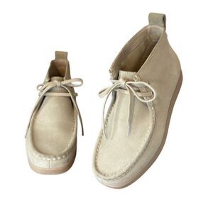 Everlane Tan Leather Suede Wallabie Comfort Casual Booties 7